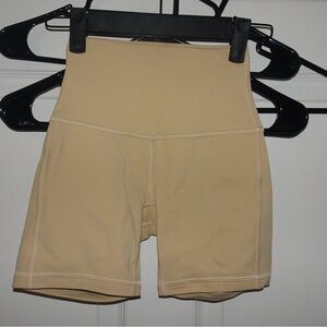 Lululemon Athletica Beige Biker Shorts